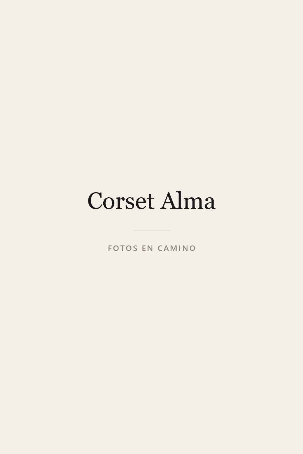 Corset Alma en marfil - fotos proximamente